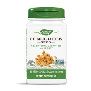 Nature's Way Fenugreek Seed -- 1220 mg - 180 Vegan Capsules