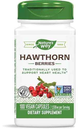 Nature's Way Hawthorn Berries -- 510 mg - 100 Capsules
