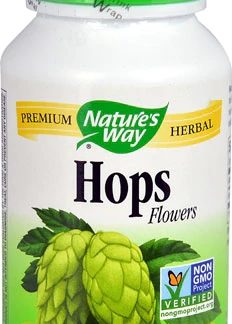 Nature's Way Hops Flowers -- 310 mg - 100 Vegetarian Capsules