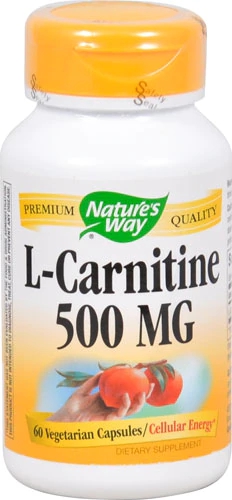 Nature's Way L-Carnitine -- 500 mg - 60 Vegan Capsules