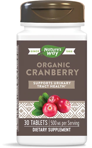 Nature's Way Organic Cranberry -- 500 mg - 30 Tablets