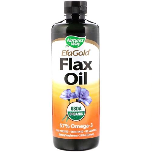 Nature's Way Organic Flax Oil -- 24 fl oz