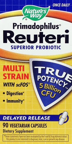 Nature's Way Primadophilus® Reuteri -- 5 billion CFUs - 90 Vegetable Capsules