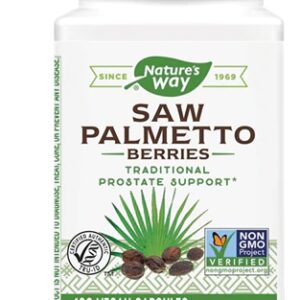 Nature's Way Saw Palmetto Berries -- 525 mg - 100 Vegan Capsules