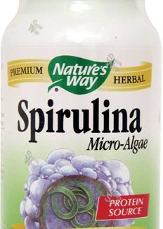 Nature's Way Spirulina Micro-Algae -- 100 Vegan Capsules