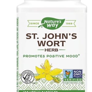 Nature's Way St John's Wort Herb -- 700 mg - 100 Vegan Capsules