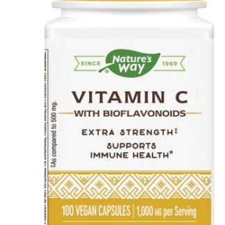 Nature's Way Vitamin C-1000 with Bioflavonoids -- 100 Vegetarian Capsules