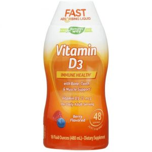 Nature's Way Vitamin D3 Liquid Berry -- 25 mcg - 16 fl oz
