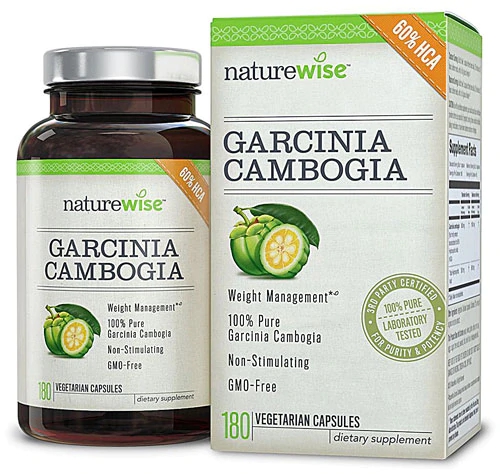 Naturewise Garcinia Cambogia -- 180 Vegetarian Capsules