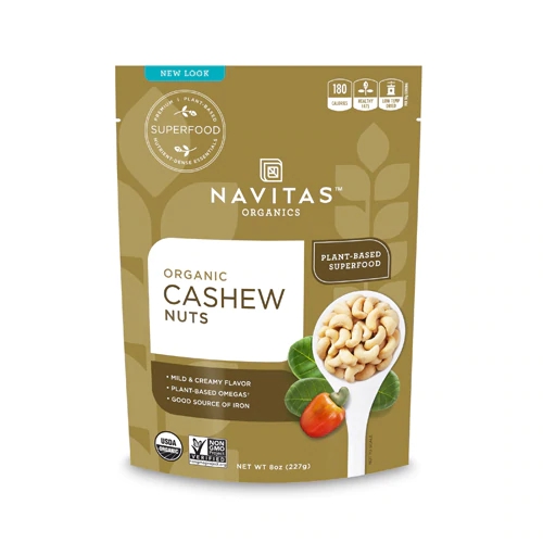 Navitas Organics Cashew Nuts -- 8 oz