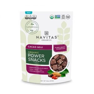 Navitas Organics Power Snacks Cacao Goji -- 16 oz