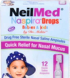 NeilMed Naspira® Drops™ Drug Free Sterile Nasal Saline Ampoules -- 12 Vials