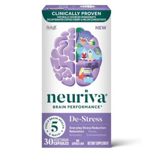 Neuriva Brain Performance De-Stress -- 30 Vegetarian Capsules