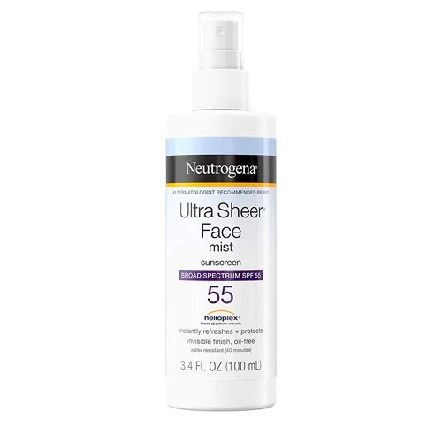 Neutrogena Ultra Sheer Face Mist Sunscreen SPF 55 3.4 oz