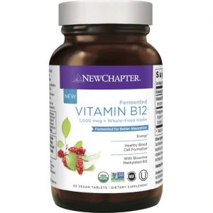 New Chapter Fermented Vitamin B12 -- 60 Vegan Tablets