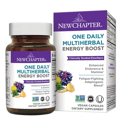 New Chapter One Daily Multiherbal Energy Boost -- 30 Vegan Capsules