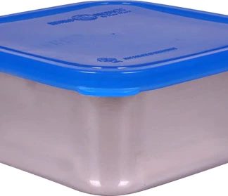 New Wave Enviro Stainless Steel Container Divided Blue -- 1 Container