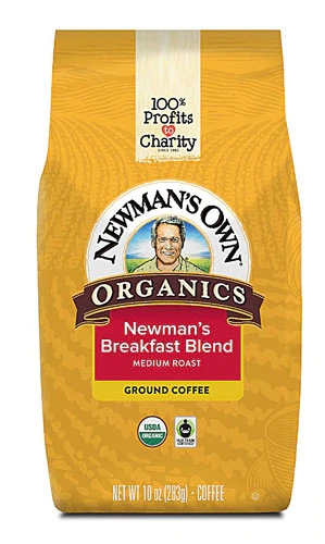 Newman's Own Organics Medium Roast Ground Coffee Breakfast Blend -- 10 oz