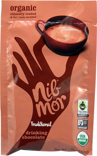 NibMor Organic Drinking Chocolate Traditional -- 1.05 oz