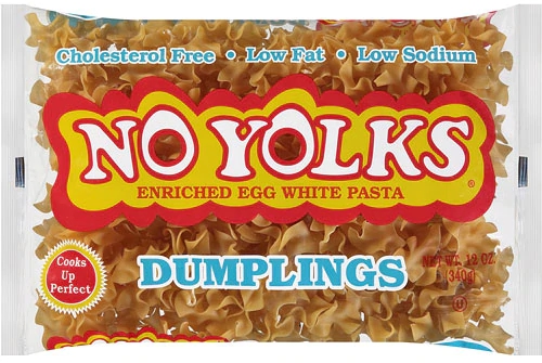 No Yolks Enriched Egg White Pasta Dumplings -- 12 oz