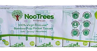 NooTrees Bamboo Pulp Pocket Tissue -- 10 Packs