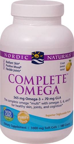 Nordic Naturals Complete™ Omega Lemon -- 1000 mg - 180 Softgels
