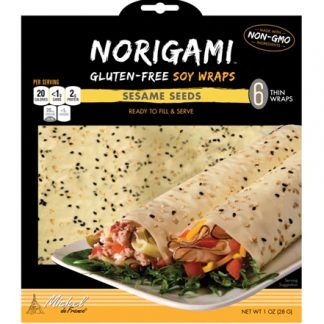 Norigami Michel de France® Gluten-Free Soy Wraps Sesame Seeds -- 6 Thin Wraps