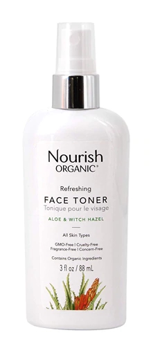 Nourish Organic Refreshing Face Toner Aloe and Witch Hazel -- 3 fl oz