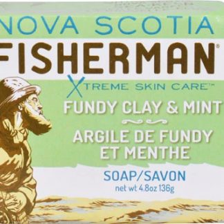 Nova Scotia Fisherman Bar Soap Fundy Clay and Mint -- 4.8 oz