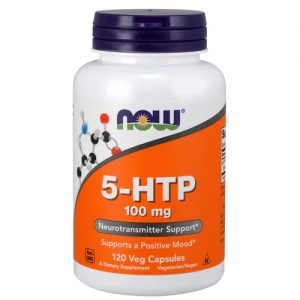NOW 5-HTP -- 100 mg - 120 Veg Capsules