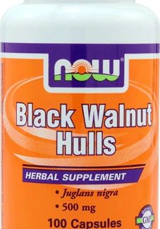 NOW Black Walnut Hulls -- 500 mg - 100 Capsules