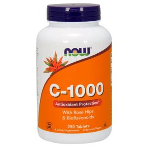 NOW C-1000 with Rose Hips & Bioflavonoids -- 250 Tablets