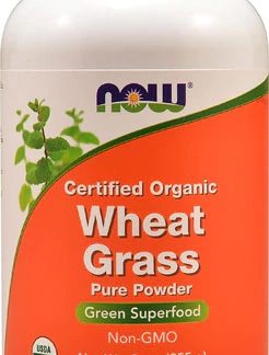NOW Certified Organic Wheat Grass Pure Powder -- 9 oz
