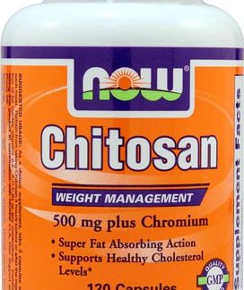 NOW Chitosan -- 500 mg - 120 Veg Capsules