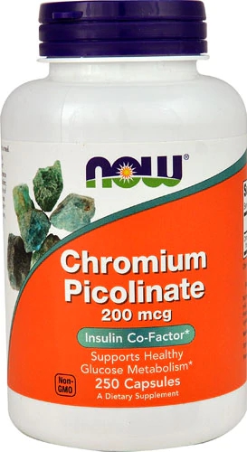 NOW Chromium Picolinate -- 200 mcg - 250 Capsules