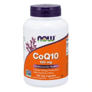 NOW CoQ10 -- 100 mg - 180 Vegetarian Capsules