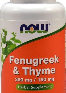 NOW Fenugreek & Thyme -- 100 Capsules