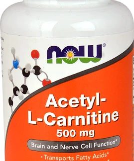 NOW Foods Acetyl-L Carnitine -- 500 mg - 100 Veg Capsules