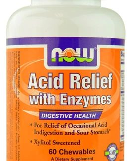 NOW Foods Acid Relief with Enzymes -- 60 Chewables