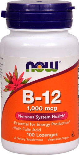 NOW Foods B-12 -- 1000 mcg - 100 Lozenges