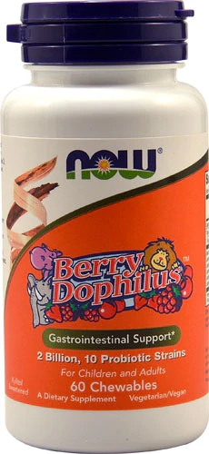 NOW Foods BerryDophilus™ For Children and Adults -- 2 billion - 60 Chewables