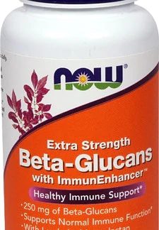 NOW Foods Beta-Glucans with ImmunEnhancer™ -- 250 mg - 60 Vegetable Capsules