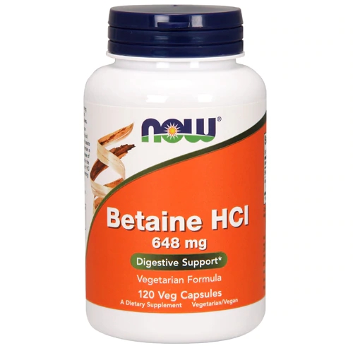 NOW Foods Betaine HCl -- 648 mg - 120 Veg Capsules