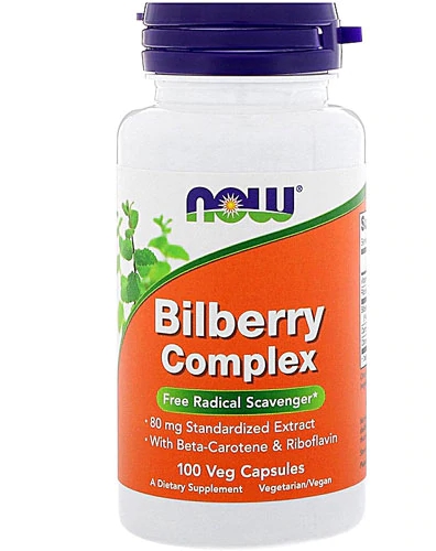 NOW Foods Bilberry Complex -- 100 Vegetarian Capsules