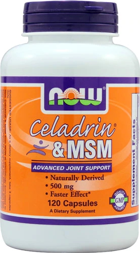 NOW Foods Celadrin® & MSM -- 500 mg - 120 Capsules