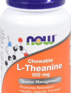 NOW Foods Chewable L-Theanine -- 100 mg - 90 Chewables