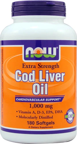 NOW Foods Cod Liver Oil -- 1000 mg - 180 Softgels