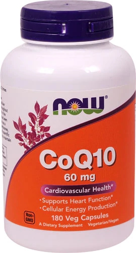 NOW Foods CoQ10 -- 60 mg - 180 Vcaps®