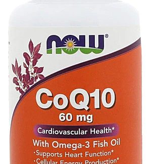 NOW Foods CoQ10 with Omega-3 Fish Oil -- 60 mg - 120 Softgels
