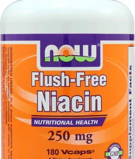 NOW Foods Flush-Free Niacin -- 250 mg - 180 Vcaps®